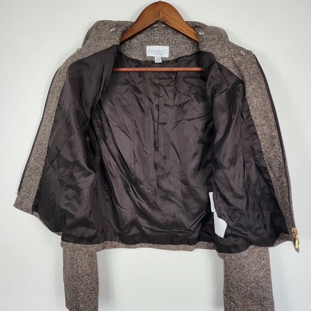 Conrad C Collection Women's Size 10 Brown Blazer Jacket - Picture 6 of 8